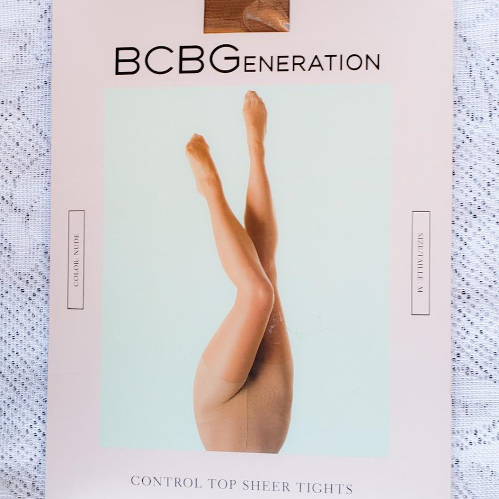 NEW BCBGeneration control top sheer tights